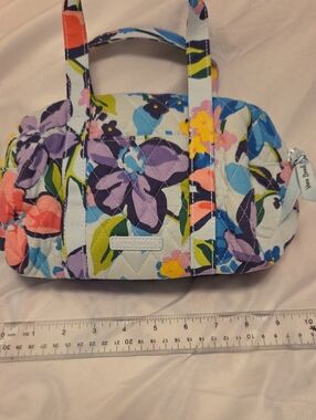 Vera Bradley Quilted Floral Mini Satchel - Purple, Blue, Pink, Yellow, Green
